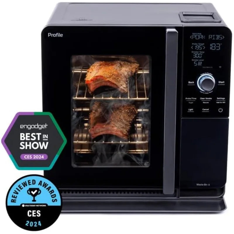 Smart Indoor Pellet Smoker With Active Smoke Filtration And WiFi