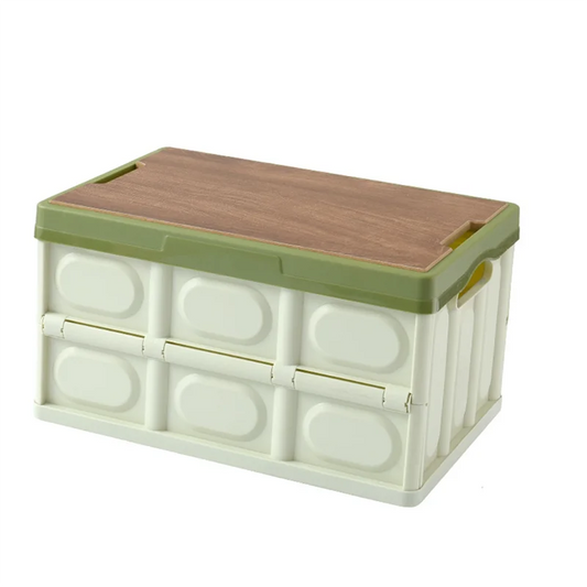 RR-55L Portable Large Capacity Wooden Camping Equipment Storage Box