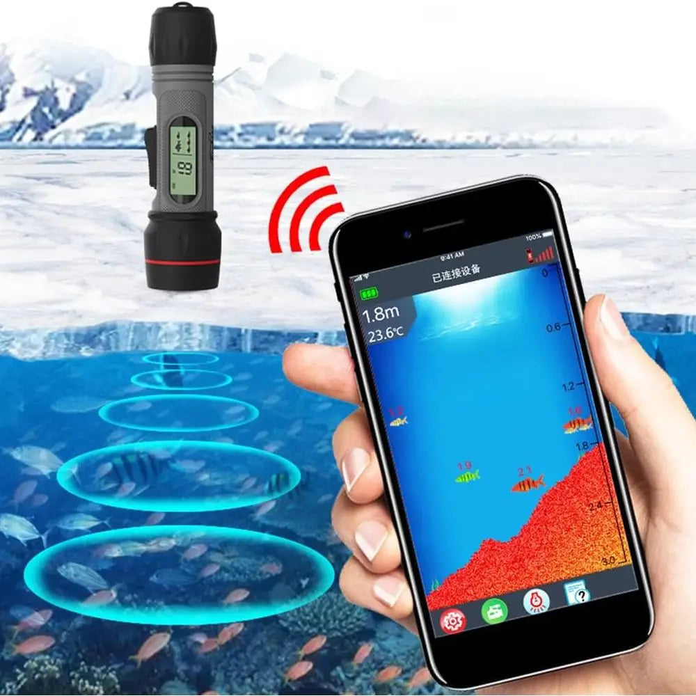 Ice Fishing Depth Finder Handheld Sonar For Water Depth Navigation