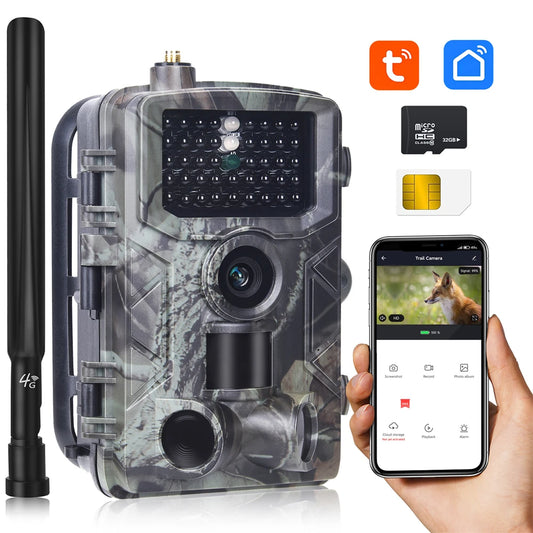 30MP 2K 4G Outdoor Infrared Hunting Camera With App Control