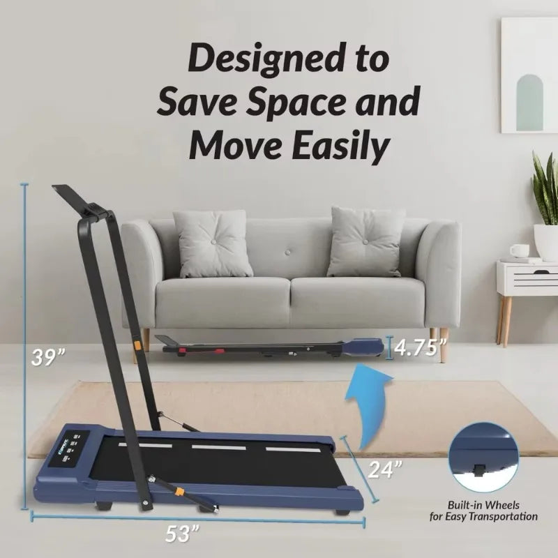 Heavy Duty Walking Jogging Fitness Treadmill Home Gym Exercise Equipment Foldable Under Desk Design