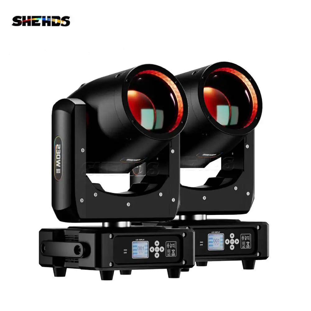 SHEHDS 2-Pack Mini 230W 7R Beam Moving Head Lights