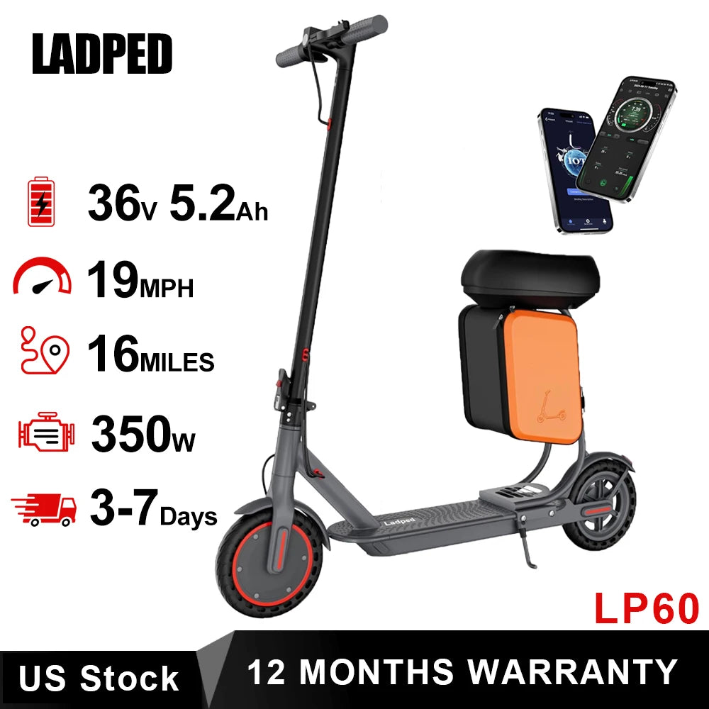 Ladped LP60 Electric Scooter 350W Folding 19MPH