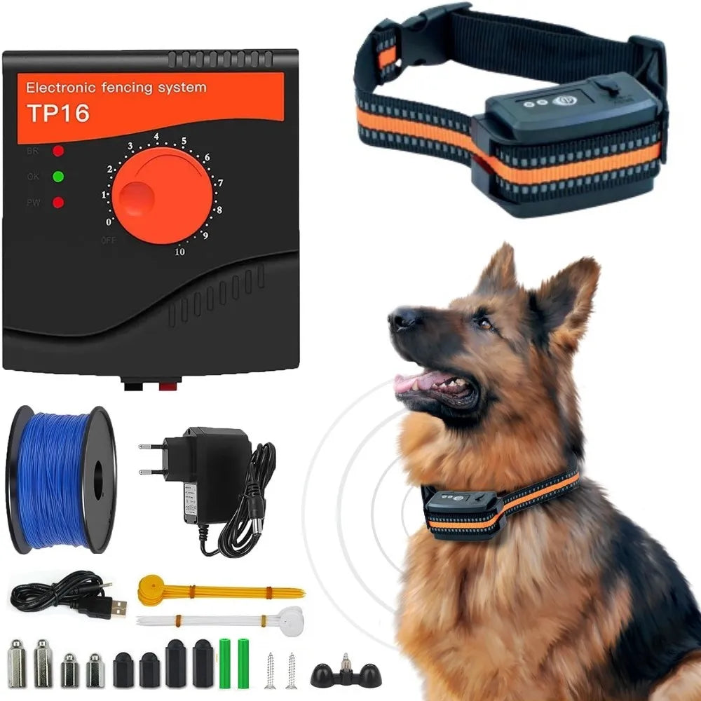 In-Ground Electric Dog Fence With Rechargeable Collar