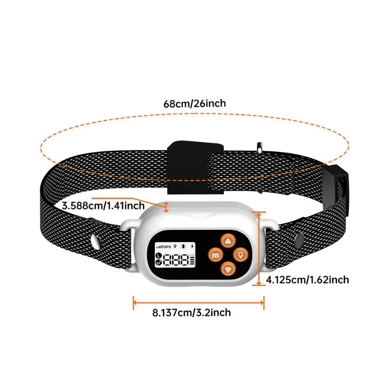 GPS Pet Fence Wireless Training Collar For Dogs Waterproof