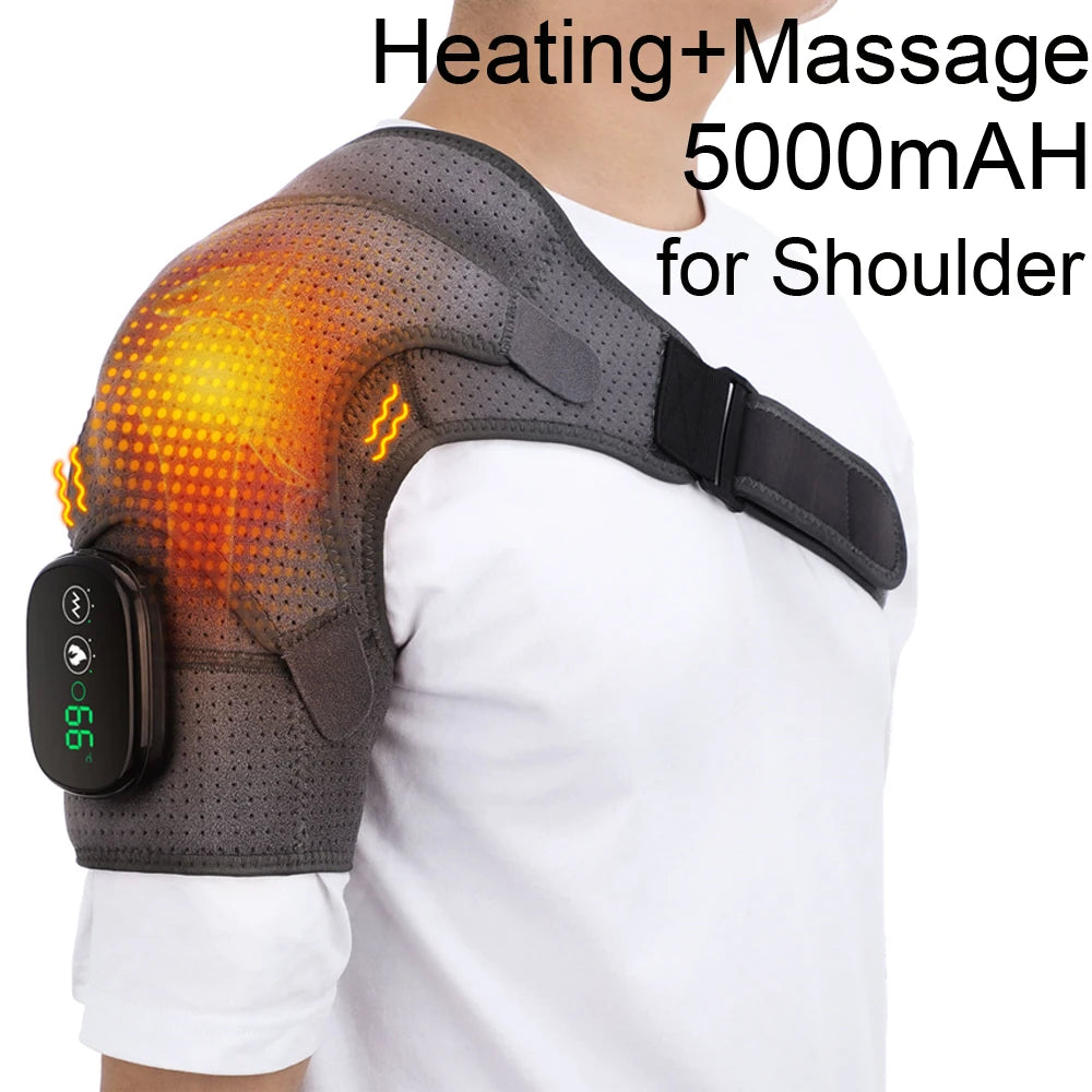 Hailicare Electric Heating Shoulder Massager Belt With Advanced Temperature Control