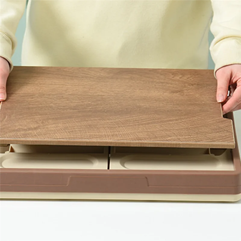 RR-55L Portable Large Capacity Wooden Camping Equipment Storage Box