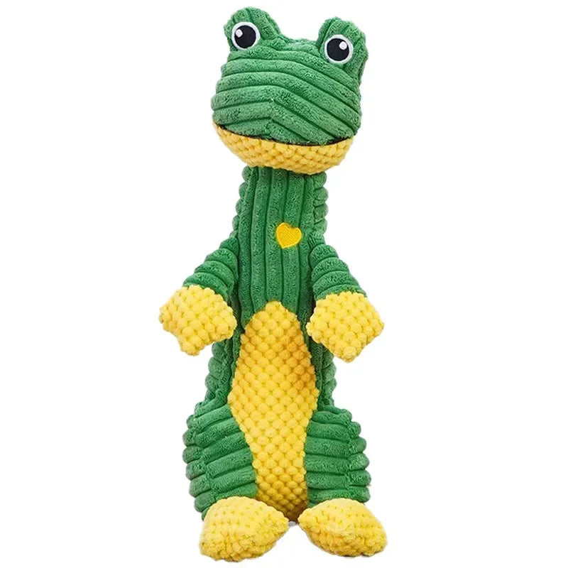 Squeaky Pet Toys for Medium Large Dogs Plush Puppy Chew Toys Animal Shape Accessories Lion Dinosaur