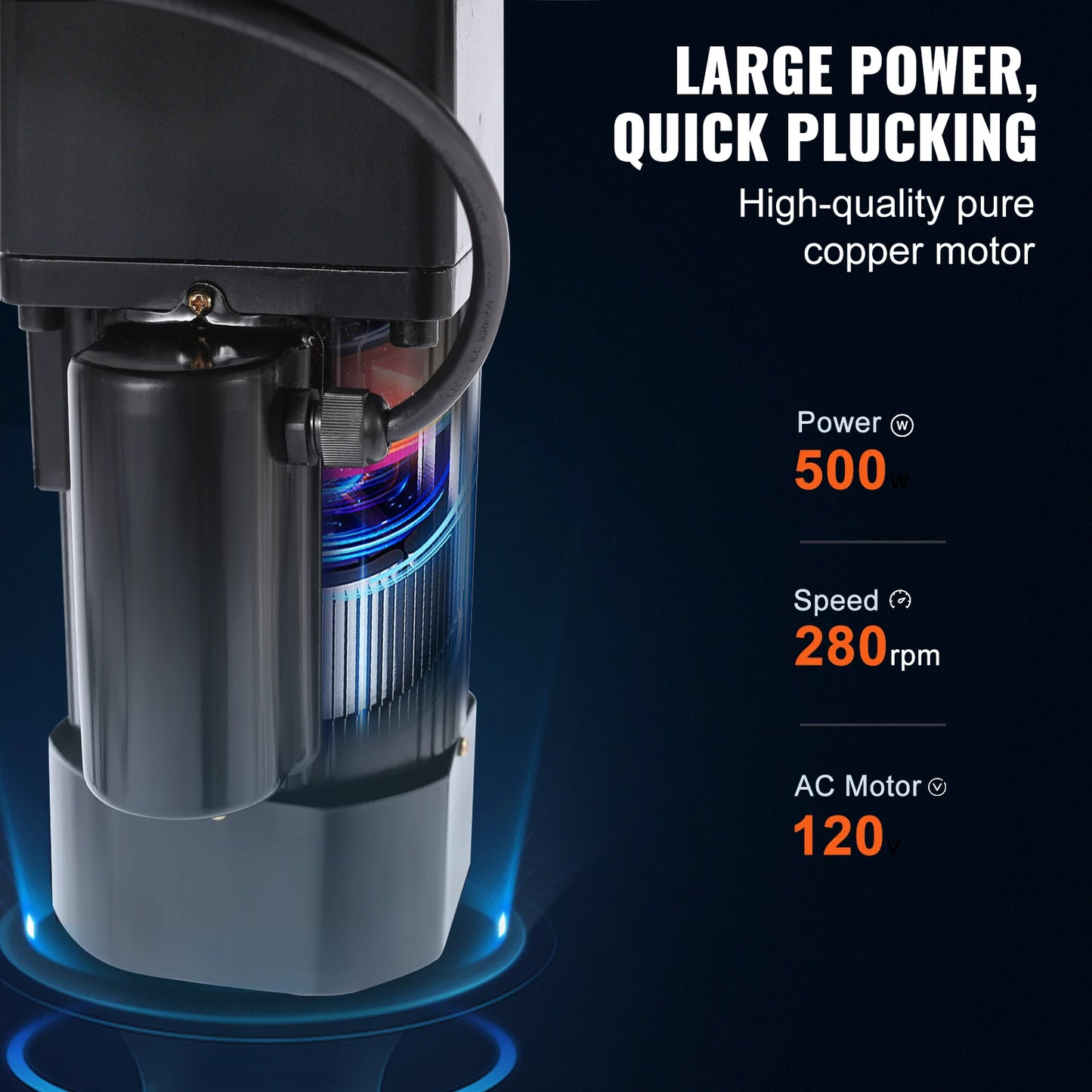 SucceBuy Chicken Plucker 20 Inch Stainless Steel Drum