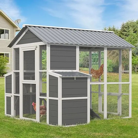Extra Large Wooden Chicken Coop With 2 Nesting Boxes